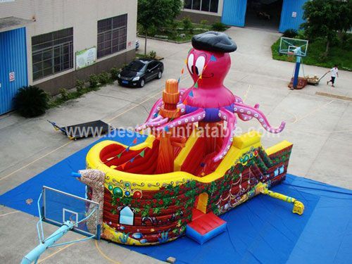 Cheap inflatable pirate slide for sale