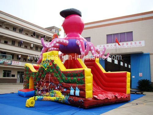 Cheap inflatable pirate slide for sale