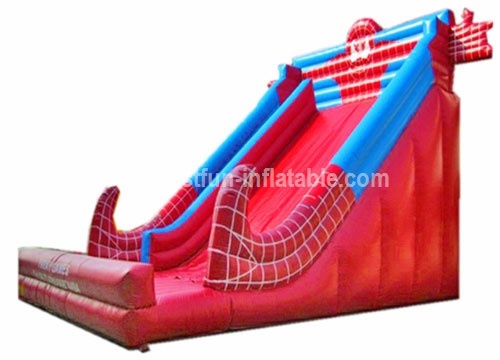 Giant PVC tarpaulin inflatable slide Spider Man