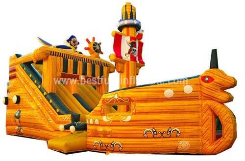 Good quality inflatable pirates slide