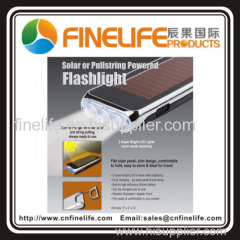 3 Bright LED Solar Power Flashlight
