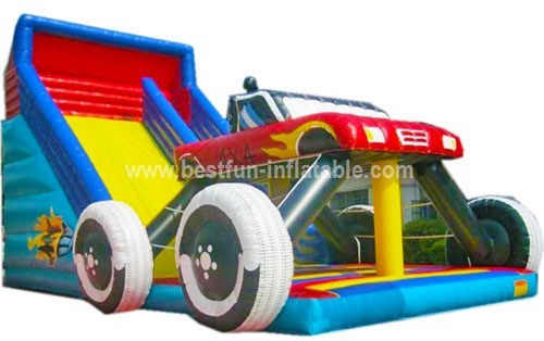 Inflatable Monster Truck Slide