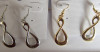 8 number alloy earrings