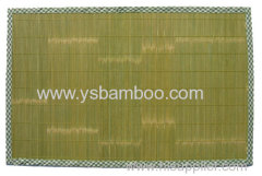 cleaning green bamboo mat