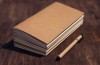hand account/ travel diary/ brown paper note book