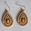 fashion beaded alloy earrings