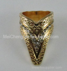 V shape alloy ring