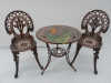 Cast aluminum furniture set