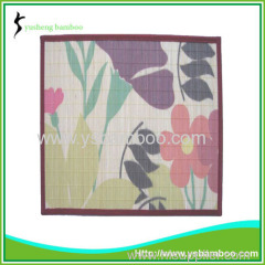 Color printing bamboo mats