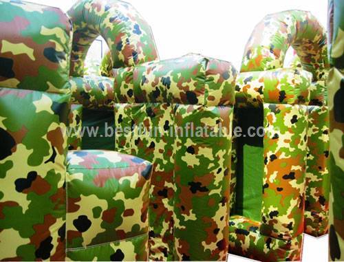 Commercial Military Paintball Inflatable Maze