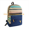 High quality Women Canvas Printing backpack Preppy style Lady Girl Student School bag