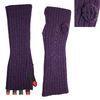 Custom Made Eco-friendly Acrylic Purple Knitted Arm Warmer For Women / Girls with Competitive Price