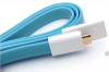 1.2 m Micro USB Magnetic Charging Data Flat Cable for Cell Phones Blue Free