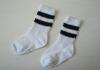 Thin Breathable Cotton Baby Socks With White + Black AND Hand Link for Boys