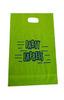 Green custom Die Cut Plastic Bag LDPE plastic shopping bags for Supermarket