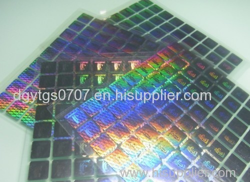 hot stamping hologram on cloth