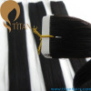 natural black silky straight 100% human hair tape in hair extension