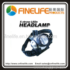 5 straw hat LED Headlamp