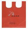 Orange HDPE LDPE Plastic Packaging Bags Hot Seal PE Shopping Bag with Handle