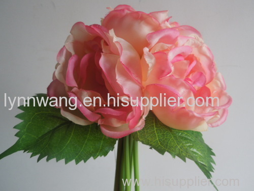 Bouquet artificial flower real touch peony bundle