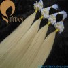 wholesale price light blonde micro ring hair extension