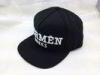 Black Embroidery Snapback Baseball Caps Hats with Puff 3D Embroidery Logo