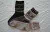 Breathable Knitted Cotton Mens Wool Socks For Camping And Sports