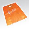 Orange Die cut Plastic bag degradable plastic Bags for advertising