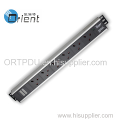 45 degree UK type PDU with power light