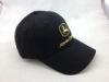 Embroidery Black Cotton Baseball Cap for Sport Cap Sandwich Brim