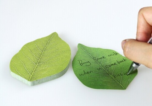 leaves style / fashion sticky note