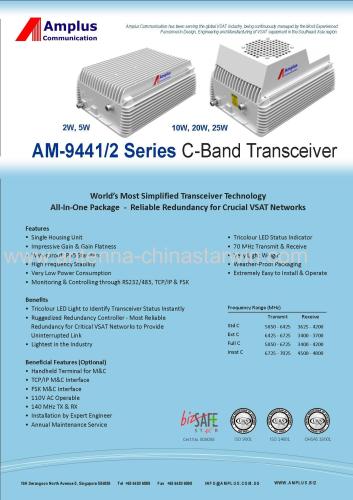 AM-9441/2 series C-band transceiver(2w.5w.10w.20w.25w)