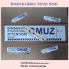 Custom Tamper Evident Adhesive Destructible Vinyl Seal Label