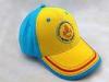 Yellow Blue Canvas Cotton Baseball Cap Hats with Embroidery Logo