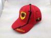Plain Embroidered Red Cotton Baseball Cap with Antique Buckle for Promotion