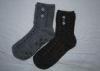 Jacquard Grey Cotton Womens Wool Socks