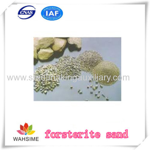 forsterite sand Steelmaking auxiliary from China factory manufacturer use for electric arc furnace