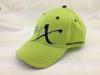 Lime Green Cotton Embroidered Baseball Cap Hat Unisex with Custom Logo