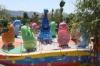 Fairy Hippocampi Playground Equipment Merry Go Round For Amusement Parks