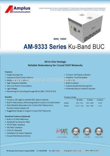 AM-9333 series ku band BUC(80w.100w)
