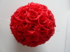 red rose artificial flower ball red rose ball wedding rose ball