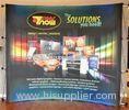 Unique style custom stetch / curved trade show tension fabric back wall displays