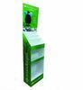 OEM / ODM Green Coating Paper Cardboard Display Shelves For IT Technology Products