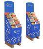 Supermarket Floor Corrugated Pop Displays For Food With Ivory Board 350g