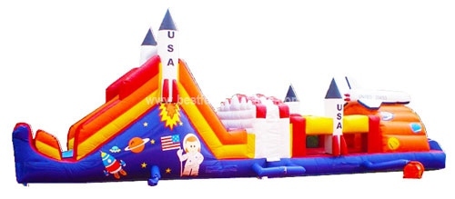 Inflatable Space Shuttle Obstacle Course