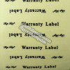 Custom Unique PET Transparent LOGO Warranty label