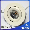 Dimmable 8W LED Ceiling Down Light with Round Interchangeable bezel