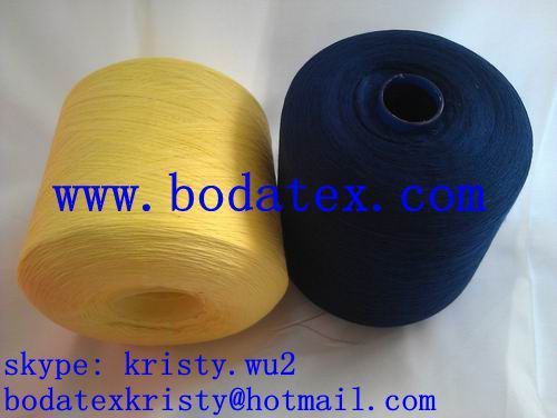 20/2 yarn for jeans 100% polyester spun yarn textiles and garments yarn raw white bleached dyed