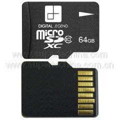 Micro secure digital extended capacity memory card