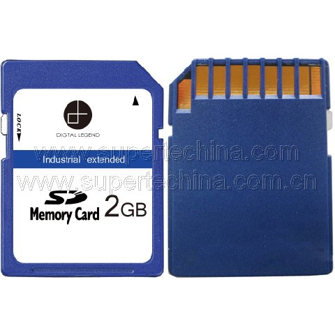 Industrial extended temperature SD card